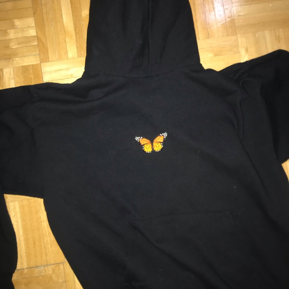Black oversized hoodie